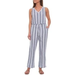 Anthro Drew Striped Jumpsuit